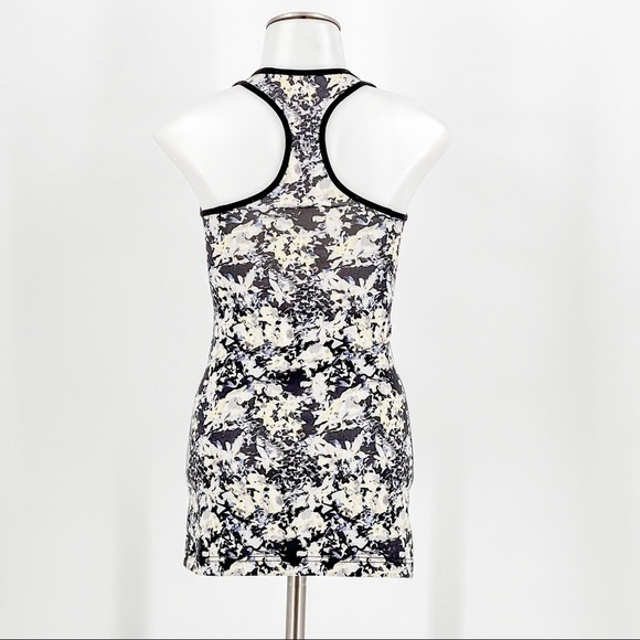Lululemon Black Floral Cool Racerback Tank Top - Picture 2 of 6